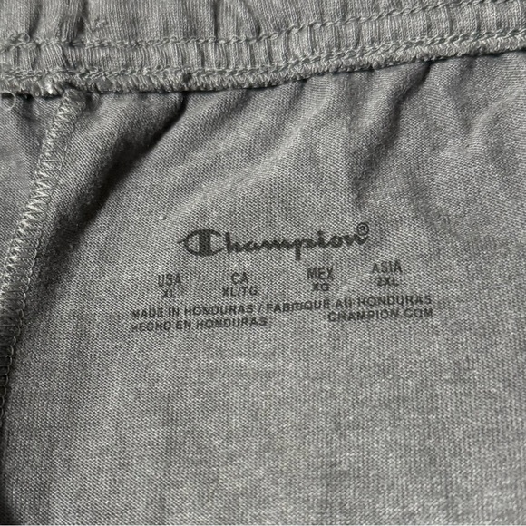 Champion Grey Jersey Capri Lounge Pants Size XL NWT - Picture 5 of 9